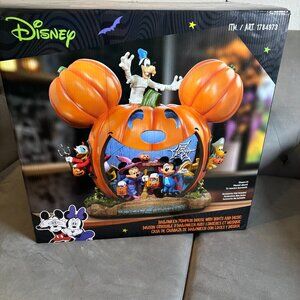 NWT Disney Halloween Pumpkin House Light & Music Decoration – Mickey &‎ Friends
